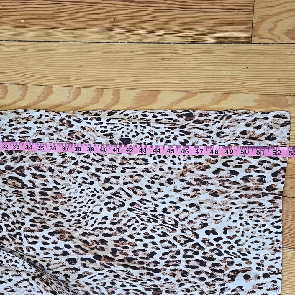 Banana Republic Leopard Print Sleeveless Belted Safari Midi Dress Size M - Picture 15 of 15